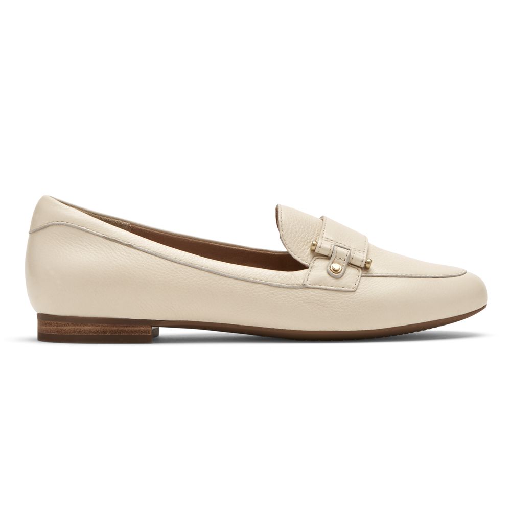 Rockport Total Motion Tavia Belt - Womens Loafers - Beige - NZ (FEP-368457)